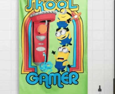 spaces minion kids towel